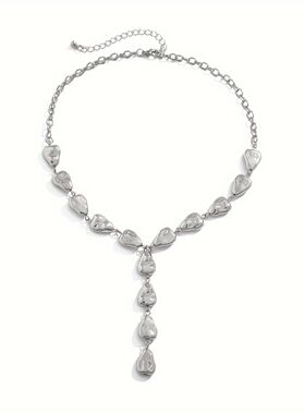 不规则巴洛克Y型锁骨链