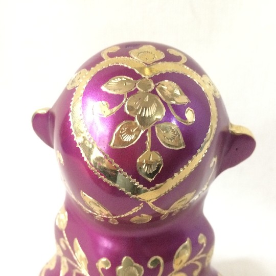 巴基斯坦伶俐猴  烤漆工艺  工艺品  猴  属相  紫色