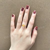 Citrine ring naturally attracts wealth 14K gold-wrapped wire