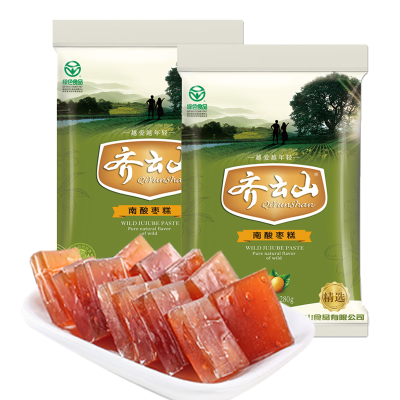 齐云山南酸枣糕精选280g*2包好吃休闲小零食品江西赣州特产包邮-图3