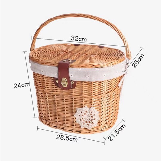 Задний багажник электромобиля Emma, корзина Ruoxi ручной работы