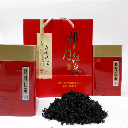 产地直销2025新茶祁门红茶花香蜜香特一级祁红香螺125g包邮铁罐 - 图1