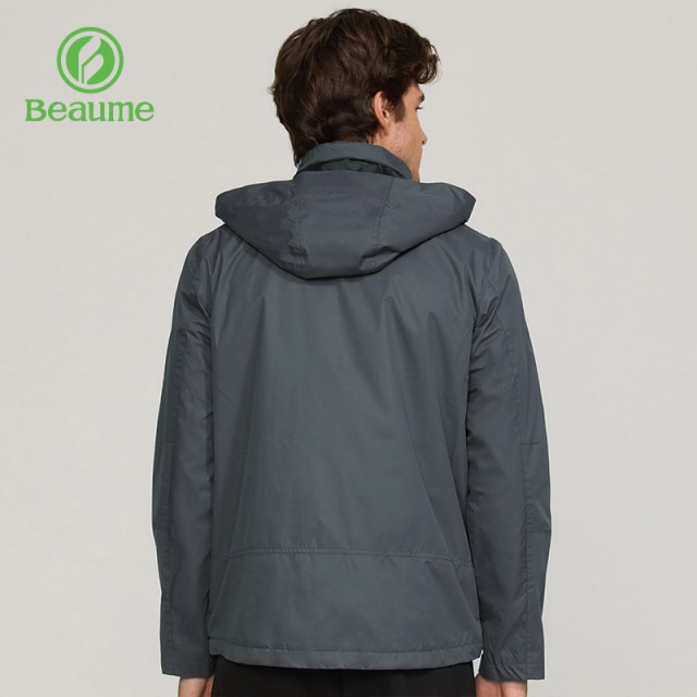 Beaume ເສື້ອກັນໜາວຜູ້ຊາຍ hooded detachable coat