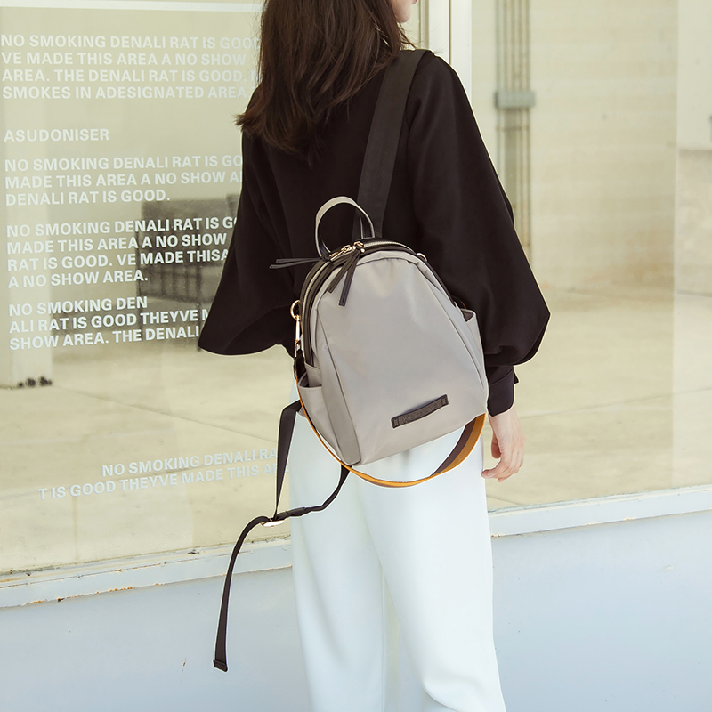 双肩包女2025新款时尚牛津布防水女士贝壳背包洋气休闲旅行通勤