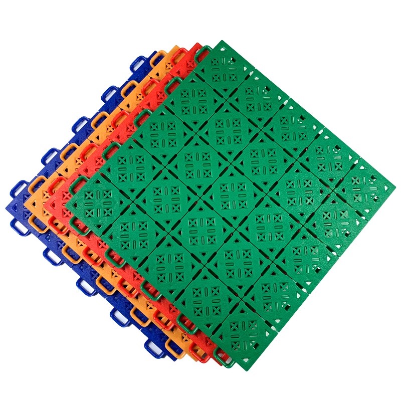 郅美篮球场室外幼儿园羽毛球场悬浮式拼装运动悬浮地板地垫-图3