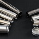 Сигара из нержавеющей стали Увлажняющая труба Сигарная труба Одно портативная портативная кубинская сигара сигара сигара сигара