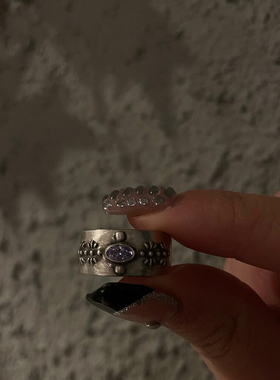 ZVT个性简约闪光环女士指环ins个性设计戒指女时尚轻奢戒指