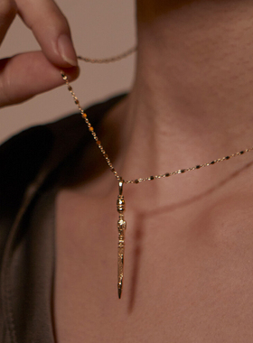 ZVT个性简约短剑项链小号新款ins设计女士项链女颈链锁骨链
