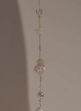 ZVT个性简约丁香花项链锁骨链新款项链女ins设计气质女颈链