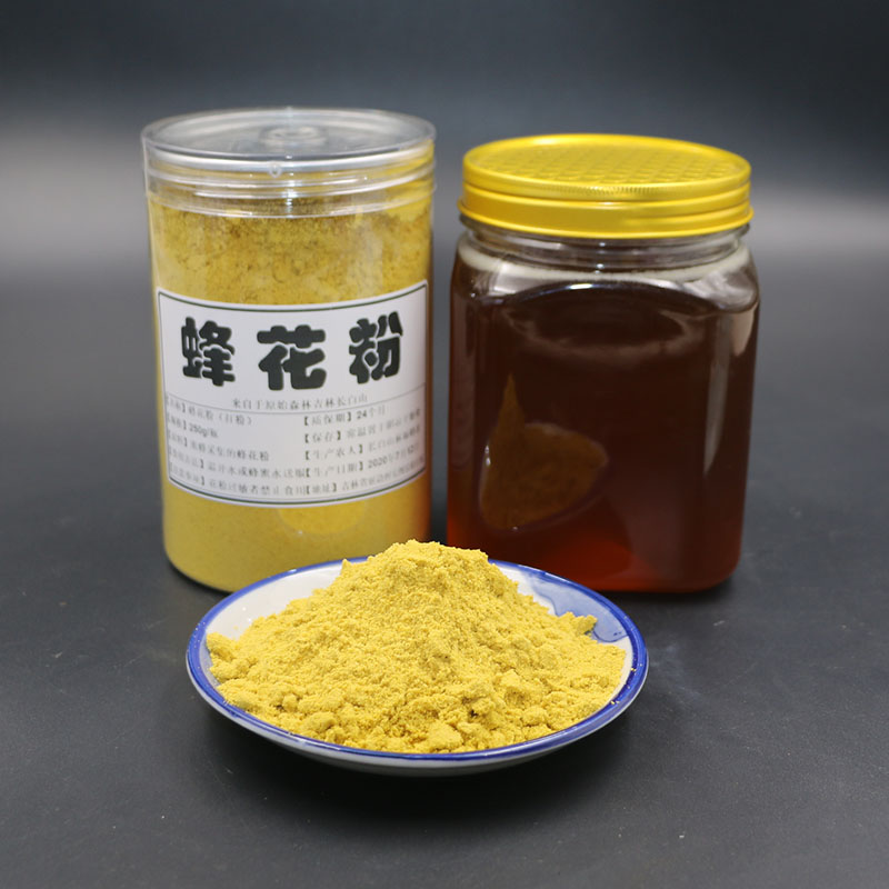 长白山野生蜂花粉百花粉食品蜜蜂花粉养生粉按需打粉250g/瓶 - 图2