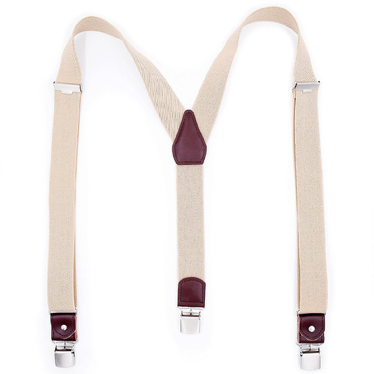 背带男式夹吊带英伦绅士西裤吊裤带男士松紧背带夹胖人防滑裤背带