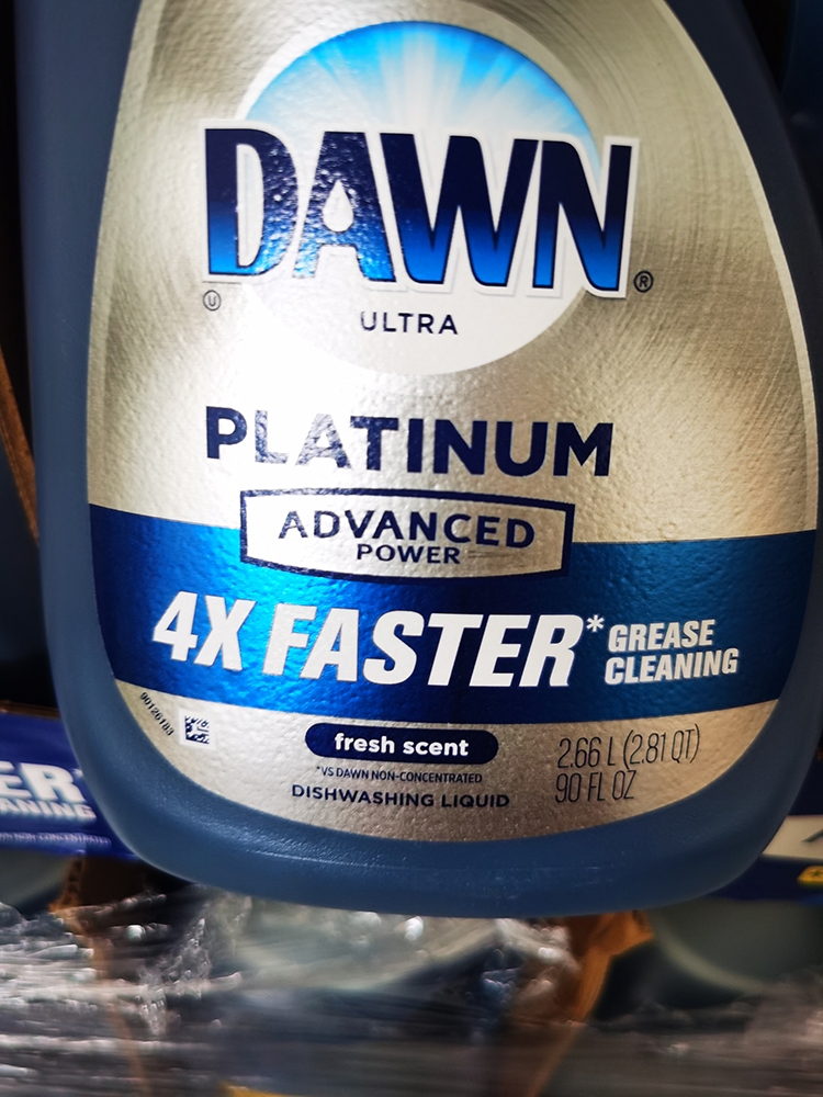 美国DAWN 4X白金版浓缩洗碗洗洁精 2.66L水果蔬菜宠物店洗澡万用 - 图1