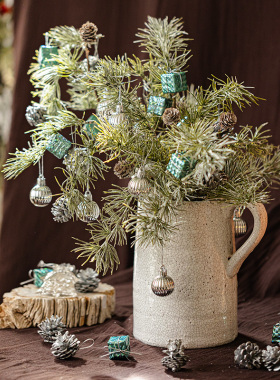 掬涵圣诞节装饰彩球圣诞树挂饰吊球挂件套餐圣诞节豪华场景布置