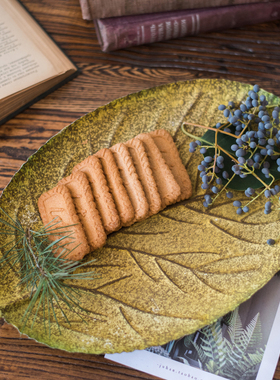 掬涵复古风锈色zakka怀旧托盘