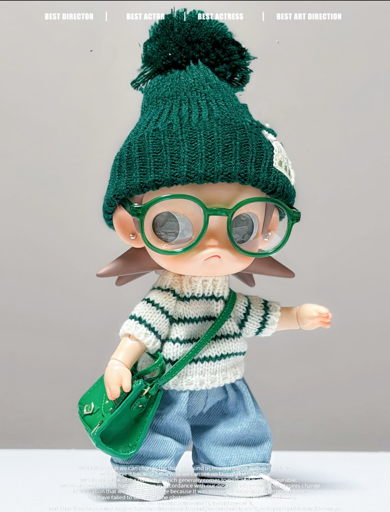 zsiga动人玩偶毛衣套装帽子Zsiga偶娃衣之处条纹套装衣服嘎子姐,淘宝优惠券,粉丝福利购,淘宝优惠卷