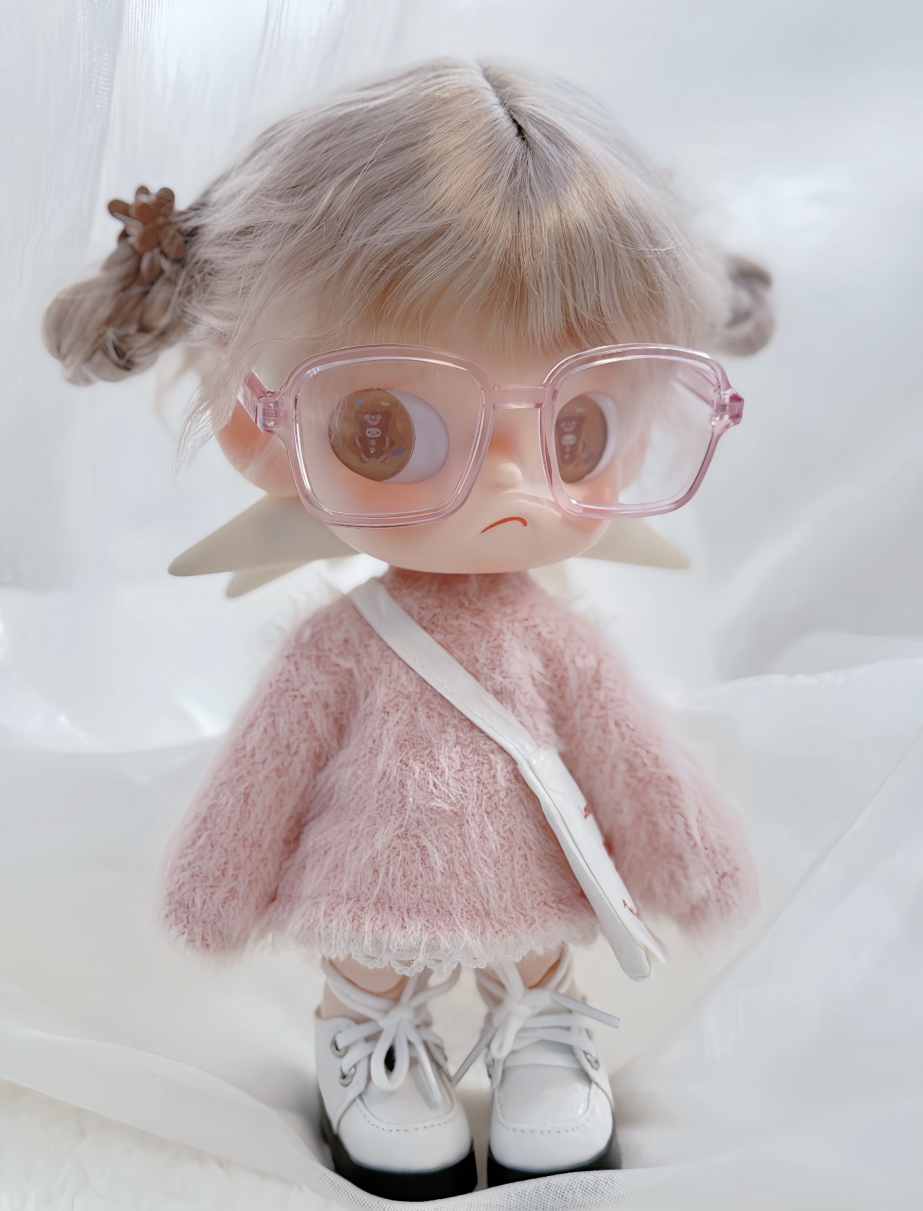 嘎子姐粉色毛衣zsiga娃衣毛衣套装1/8奶萌上衣裙子超萌衣服 - 图0