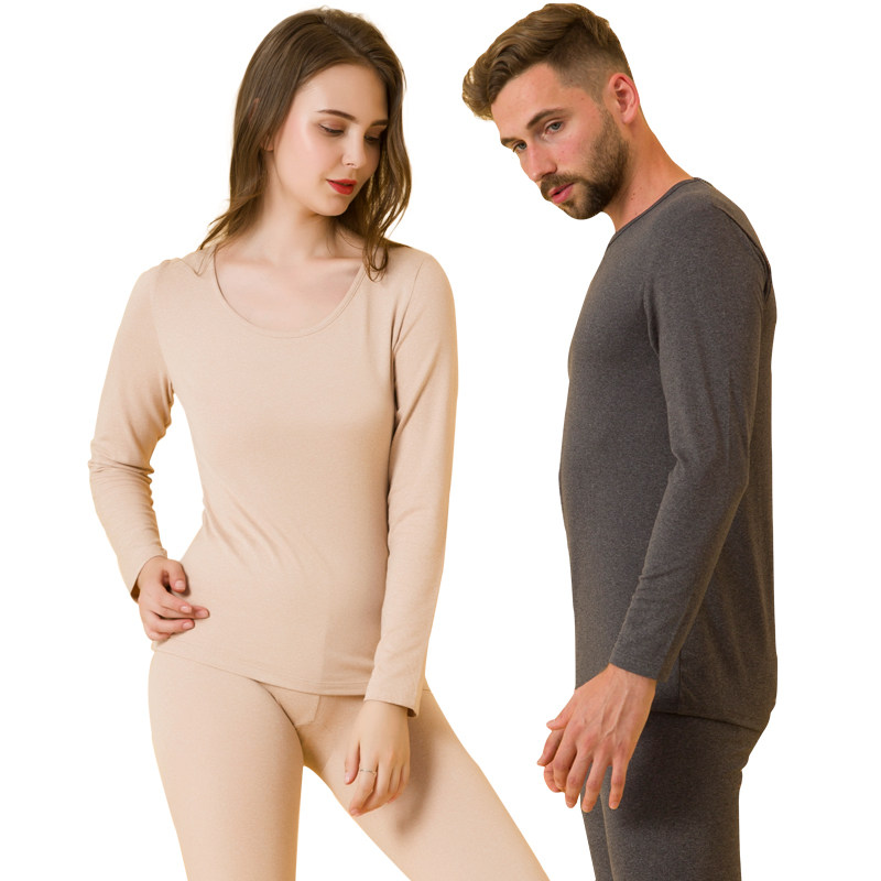 俞兆林保暖无痕自发热加绒男秋衣裤 俞兆林兰芷保暖套装