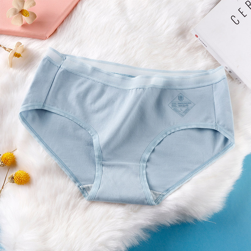 俞兆林女蕾丝弹力腰边双层棉档内裤 俞兆林兰芷内裤