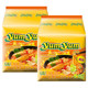 Late night snack Thai Tom Yum instant noodles with spicy and sour shrimp flavor