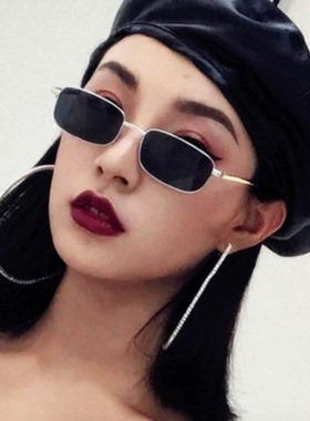 网红新腾攀娘同款眼镜长方形原宿