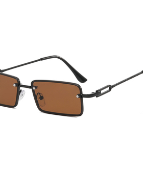 方形小脸太阳镜嘻哈复古小框蹦迪