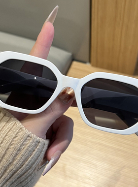 复古粗框多边形可配近视男墨镜