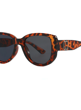 2026新款老钱风大框墨镜女高级感防紫外线大脸显瘦男士太阳眼镜