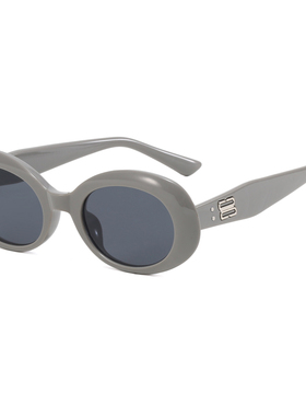 欧美复古猫眼高级感圆形黑色