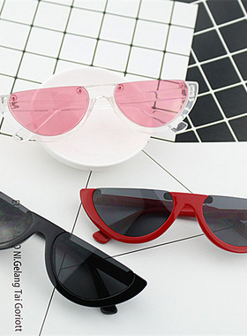 猫眼个性风小框凹造型太阳眼镜