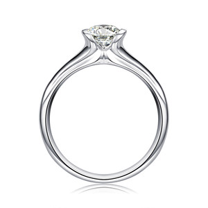 【天使之翼戒托】珂兰 白18K金戒托女钻戒空托求婚结婚钻托订制