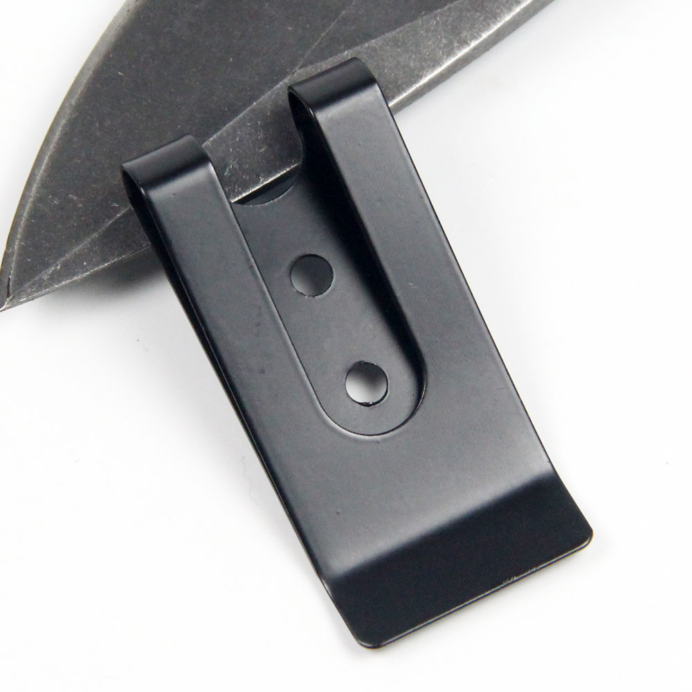 DIY手工鞘套配件平底锰钢弹片夹皮革钱包小袋刀鞘仓套腰带背夹扣 - 图2