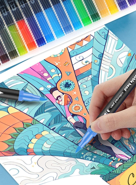 创意diy手绘上色疗愈涂色画纸涂鸦绘画画框装饰礼盒填色绘画套装
