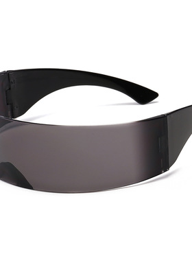 赛博朋克派对眼镜舞会一体科技感太阳镜未来战士眼镜拍照造型part