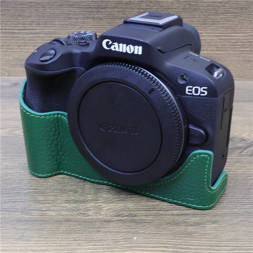 适用于佳能 R50半包相机真皮底座Canon R50皮套保护壳摄影外壳 - 图0