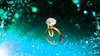 Beautiful romantic dreamy particle light effect diamond ring wedding ring ring wedding wedding led background video material