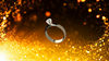Beautiful romantic dreamy particle light effect diamond ring wedding ring ring wedding wedding led background video material