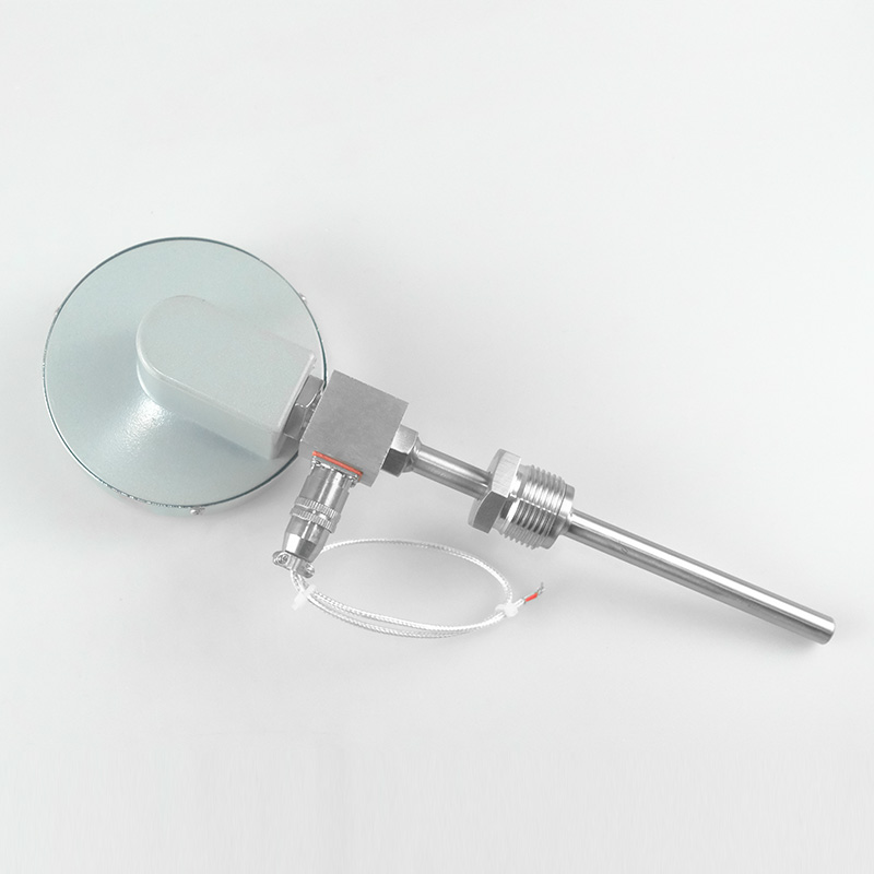 WSS401 411 481不锈钢双金属温度计 耐震 轴向 万向 上海仪民 - 图2