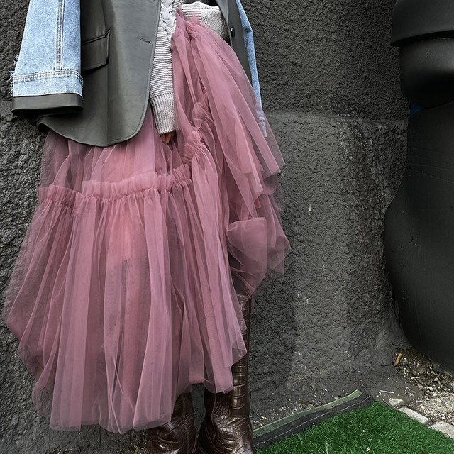 Original gauze skirt half-length tutu skirt new autumn and winter style
