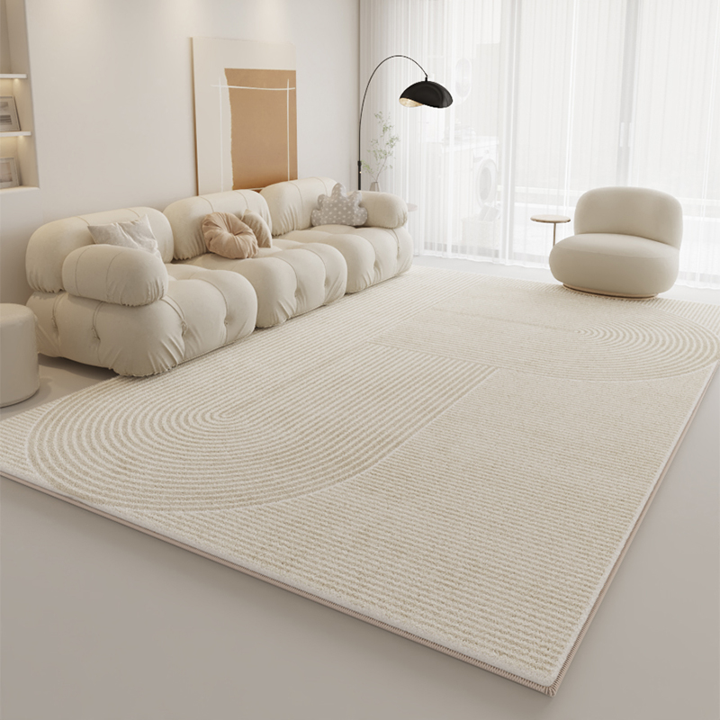 意式极简仿羊绒客厅沙发地毯2024新款轻奢高级感卧室地垫免洗可擦-图0