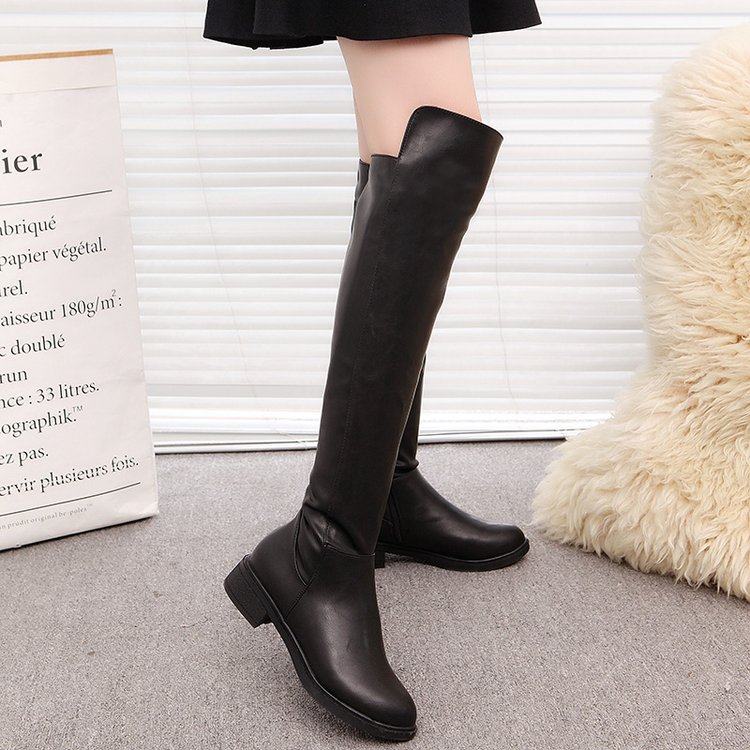 过膝长靴侧拉链单靴长筒秋冬骑士靴加绒高筒靴马丁瘦瘦靴ins中筒,淘宝优惠券,粉丝福利购,淘宝优惠卷