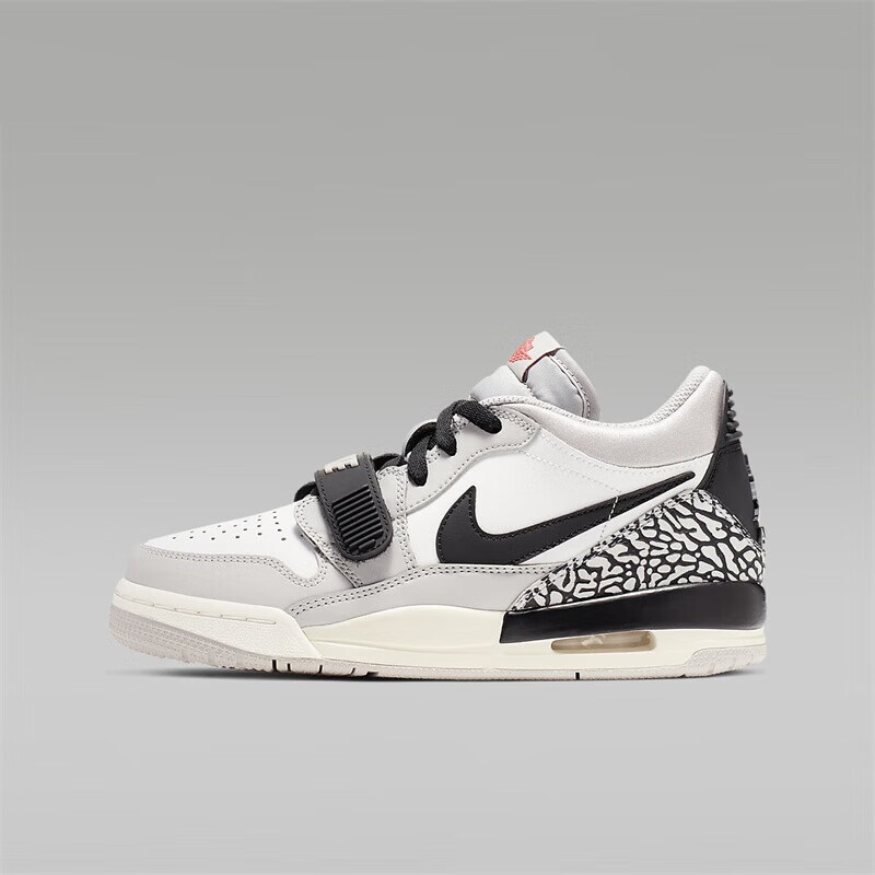 Jordan Legacy 312 low GS爆裂纹女子复古运动篮球鞋CD9054-101-图3