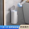 Disposable toilet brush for household use without blind spots