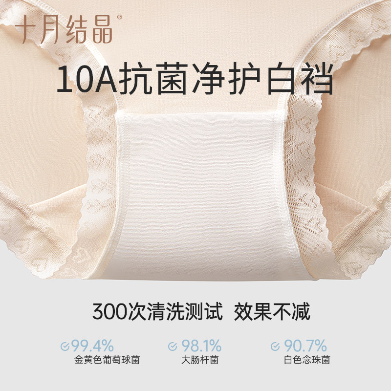 October crystallization pregnant women underwear high waist pure cotton antibacterial