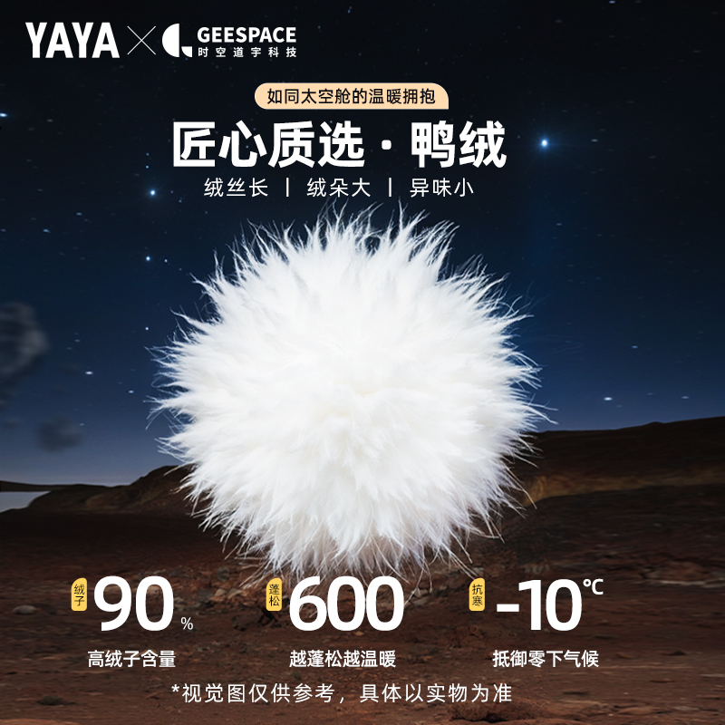 【时空道宇联名】明星同款鸭鸭中国系列复古港风羽绒服男女情侣A
