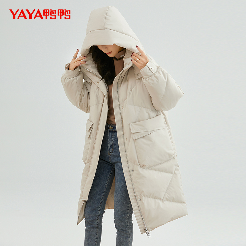 鸭鸭中长款2021年冬季新款羽绒服 鸭鸭羽绒服