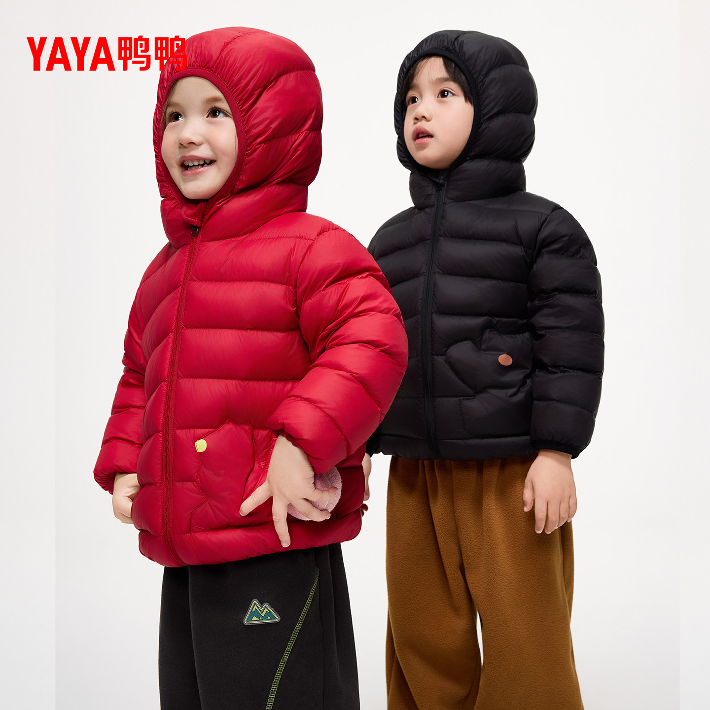 Duck children's short down jacket for boys and girls thickened jacket