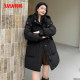 YaYa fashion mid-length hooded down jacket