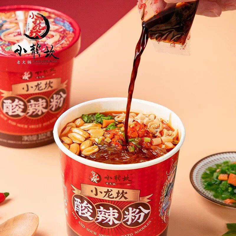 小龙坎12桶装重庆麻辣速食红薯粉丝 三夫食品方便粉丝/米线/螺蛳粉