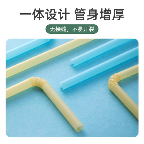 茶花吸管一次性独立包装弯头单独孕妇宝宝儿童老人产妇喝水盒袋装 - 图2