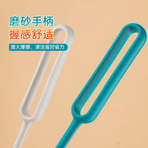 茶花杯刷长柄刷家用清洁刷海绵刷清洁刷专用奶瓶水杯清洗神器刷子 - 图2